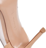 Nude / PVC Pointed Toe Heels