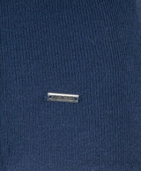 Navy Blue Stretch Knit Top