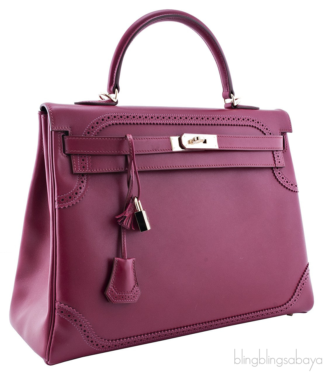 Kelly 35 Ghillies Rubis Tadelakt