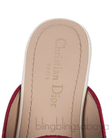 Dior Je T'aime Canvas Mules Beige