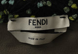 Fendi Green Embellished Long Sleeve Mini Dress M
