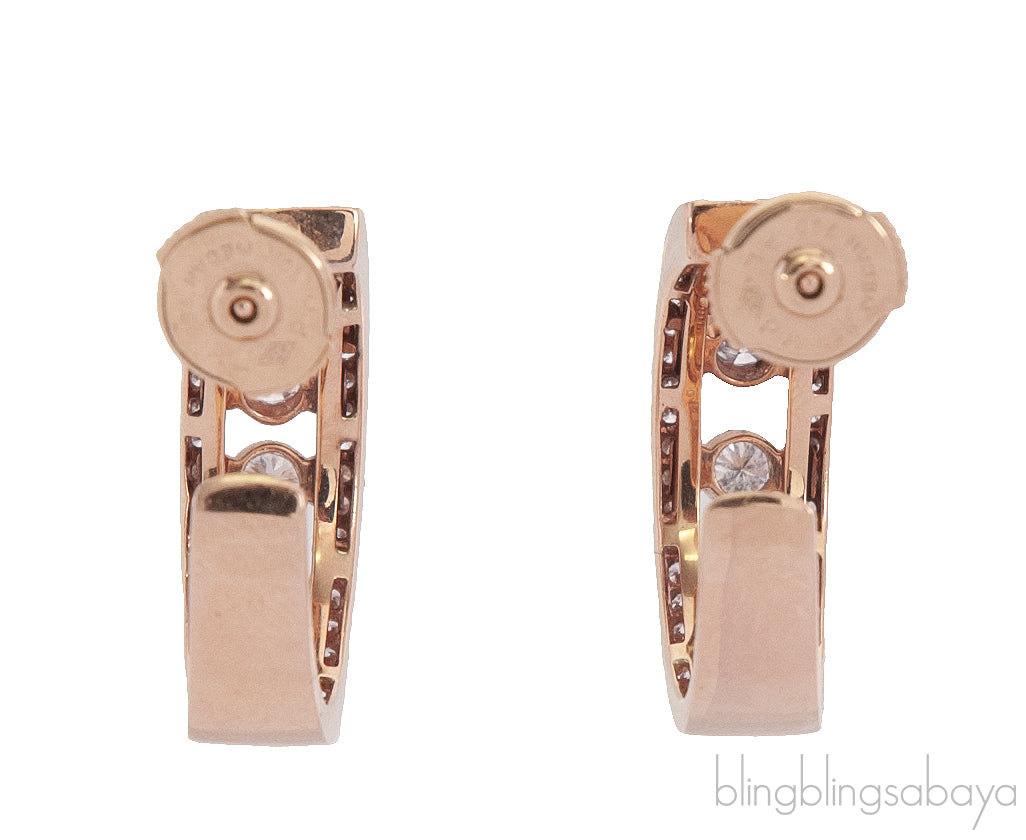 Messika joaillerie Rose Gold Move Joallerie Hoop Earrings