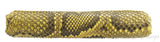 Yellow Python Clutch Bag