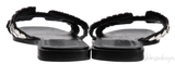 Hermes Oran Black \"Clou de Selle\" Sandals