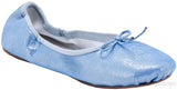 Metallic Blue Ballet Flat