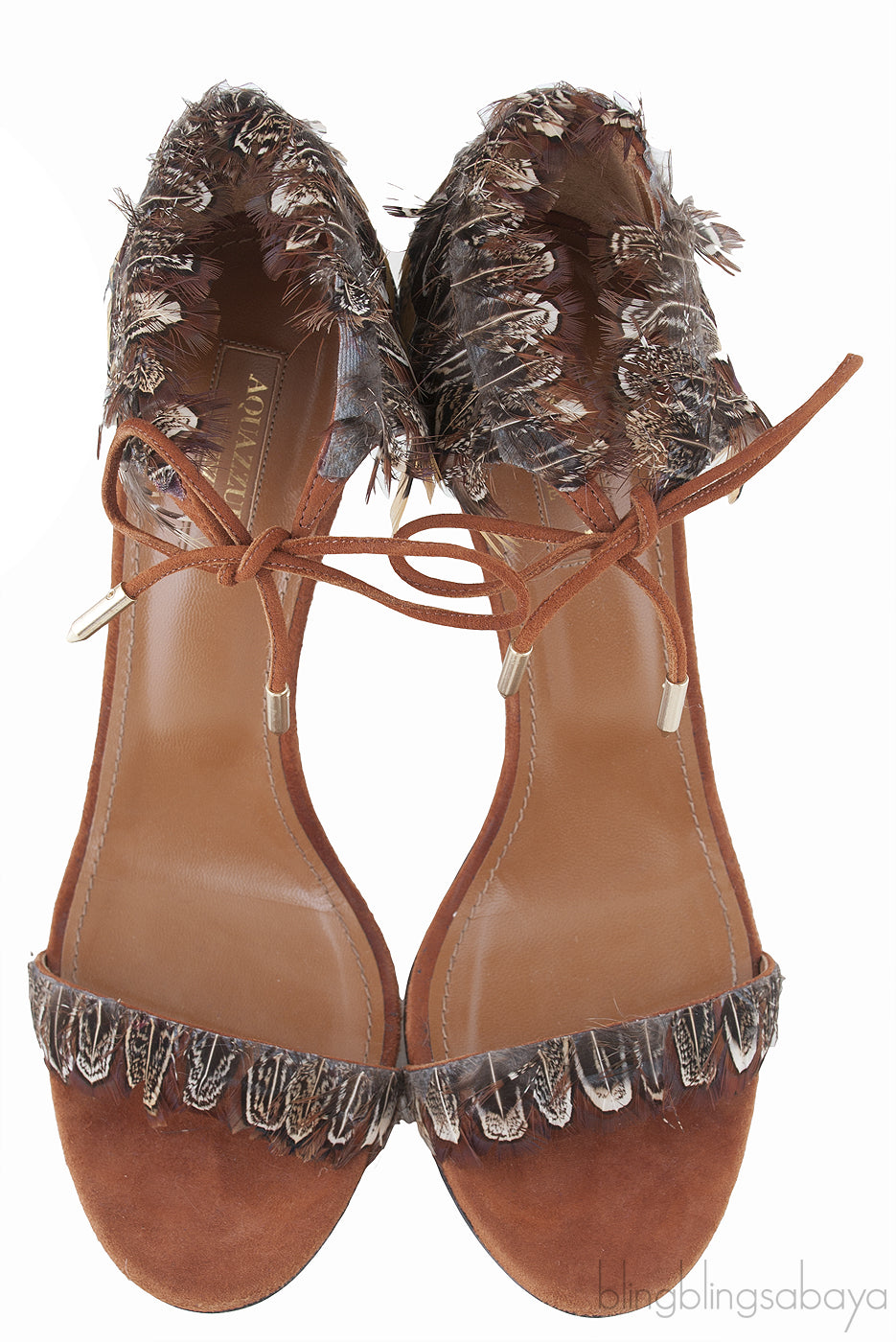 Rio Feather Ankle-tie Sandals