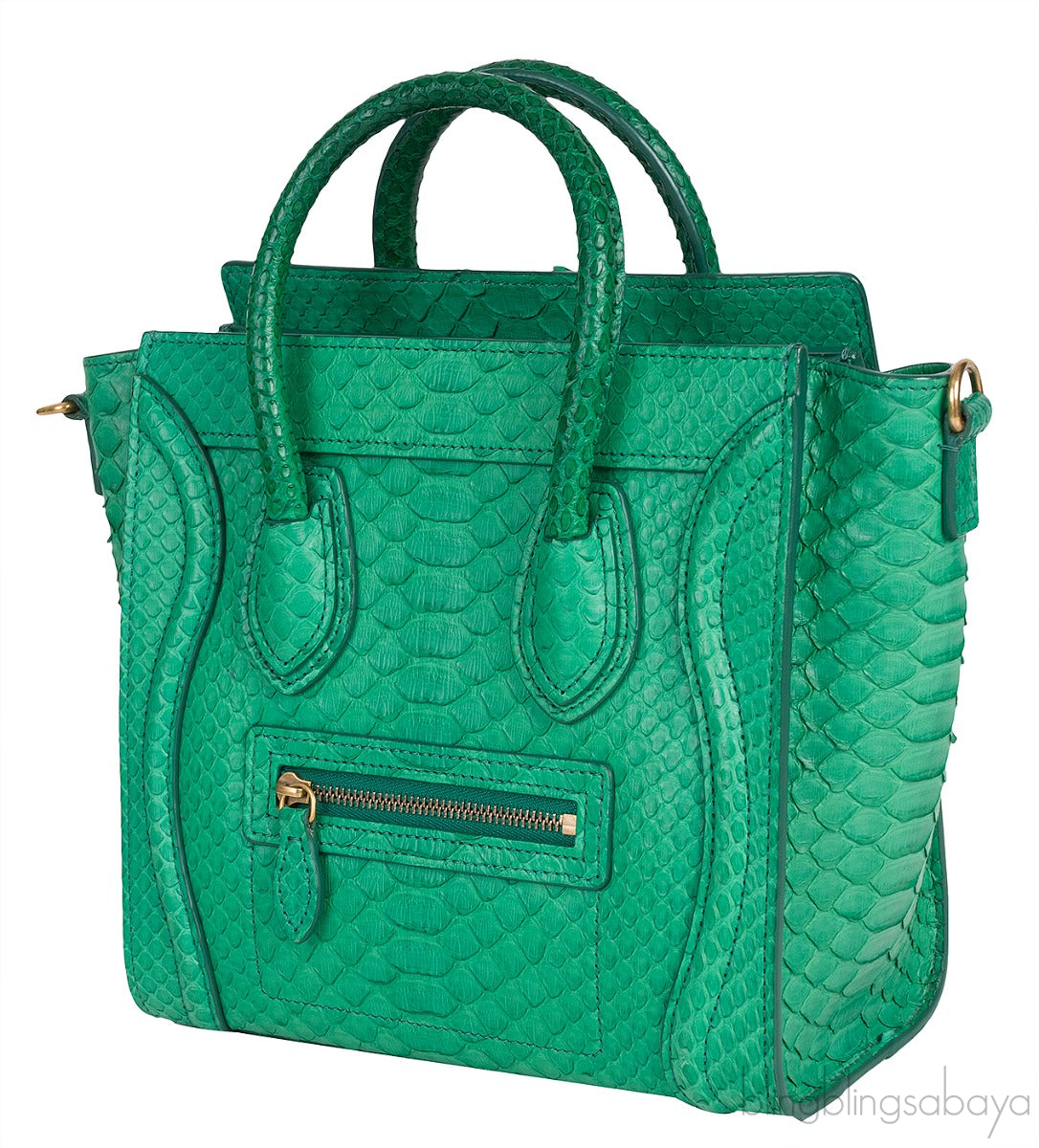 Green Python Nano Luggage