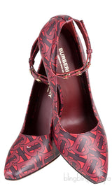 Red Wiltkin Logo Print Slingback