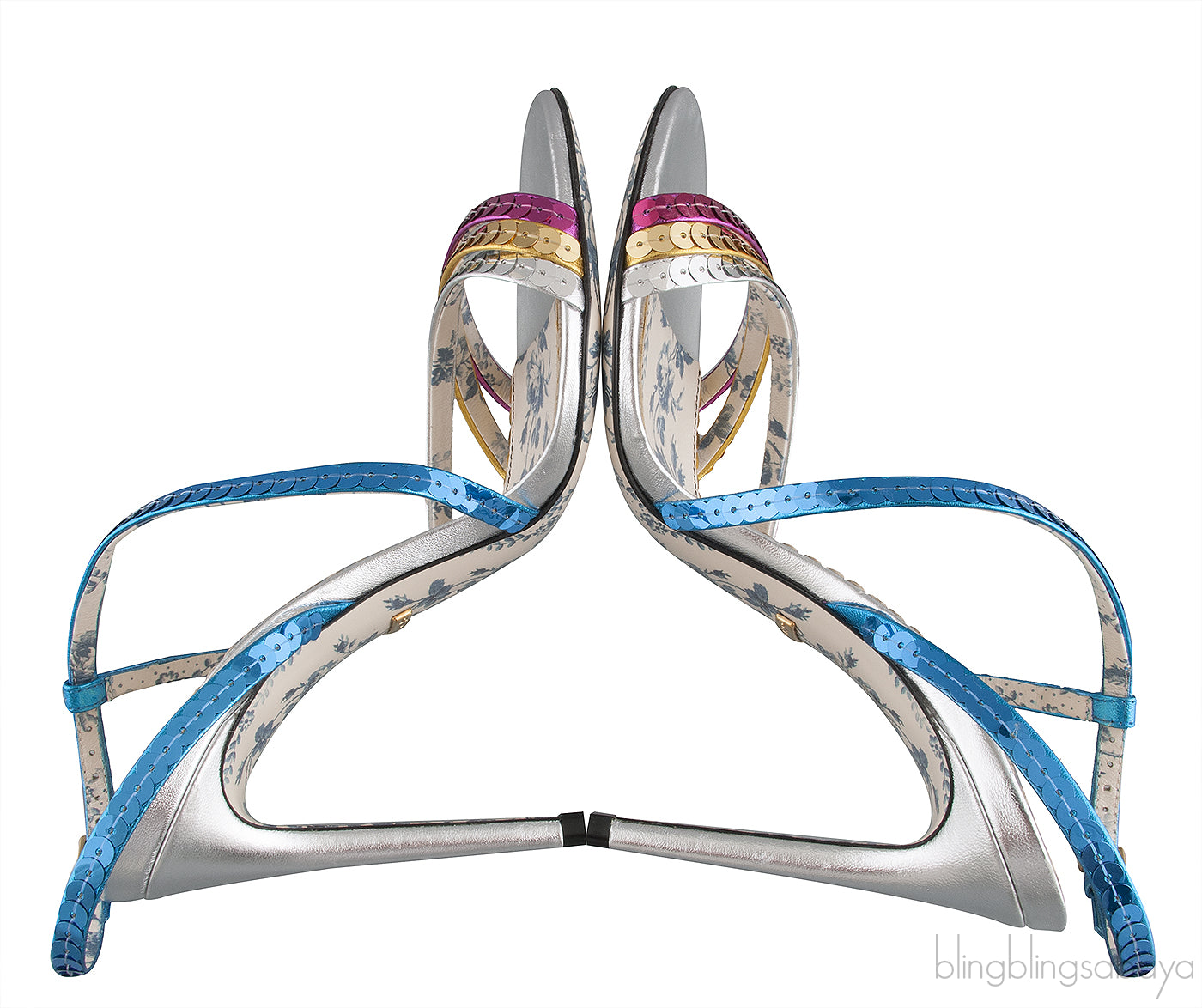 Haines Sequined Sandals Multicolor