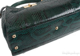 Fendi Peekaboo Medium Green Python Bag