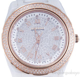 White Ceramic Diamond Ladies Watch