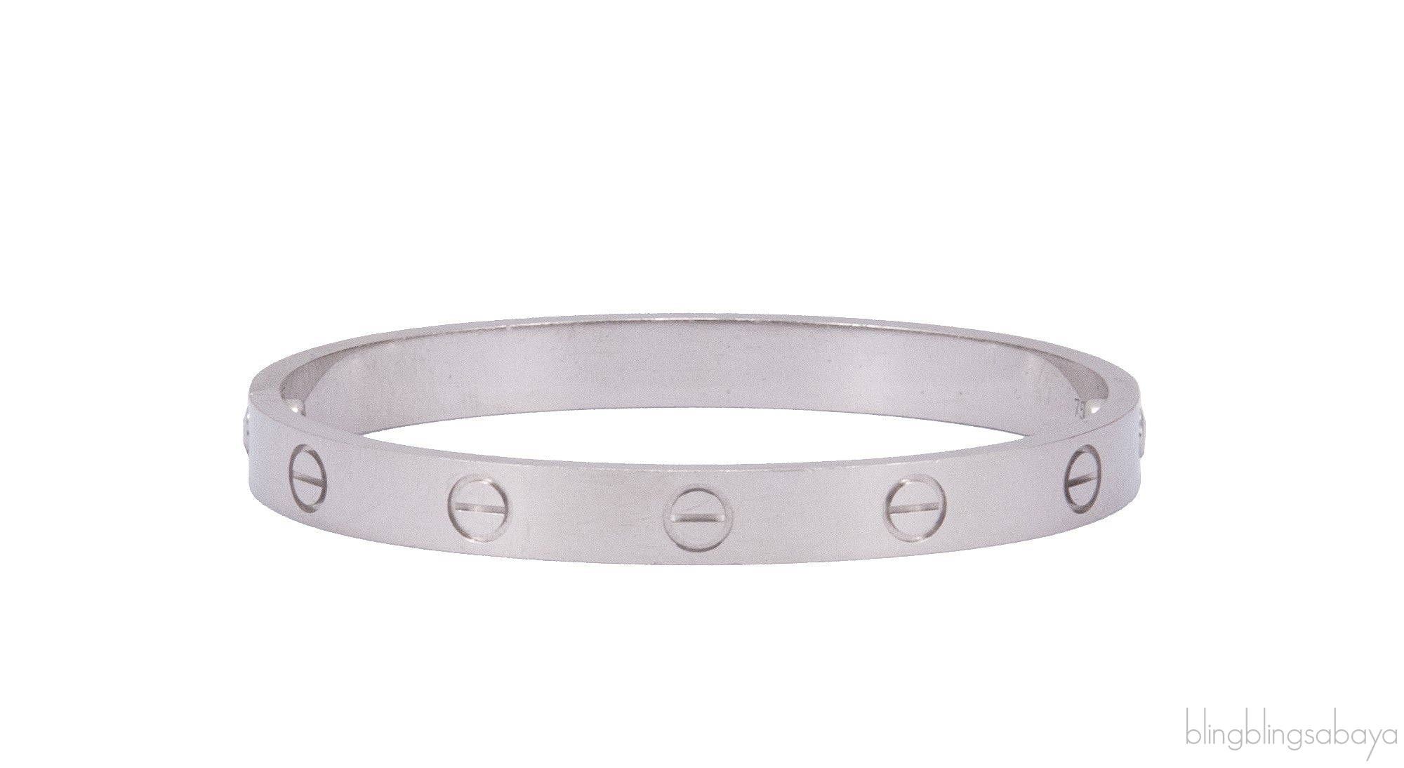 White Gold LOVE Bracelet