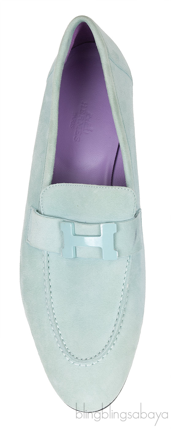 Paris Loafer Suede Vert Embrun Loafer Shoes