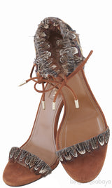 Rio Feather Ankle-tie Sandals