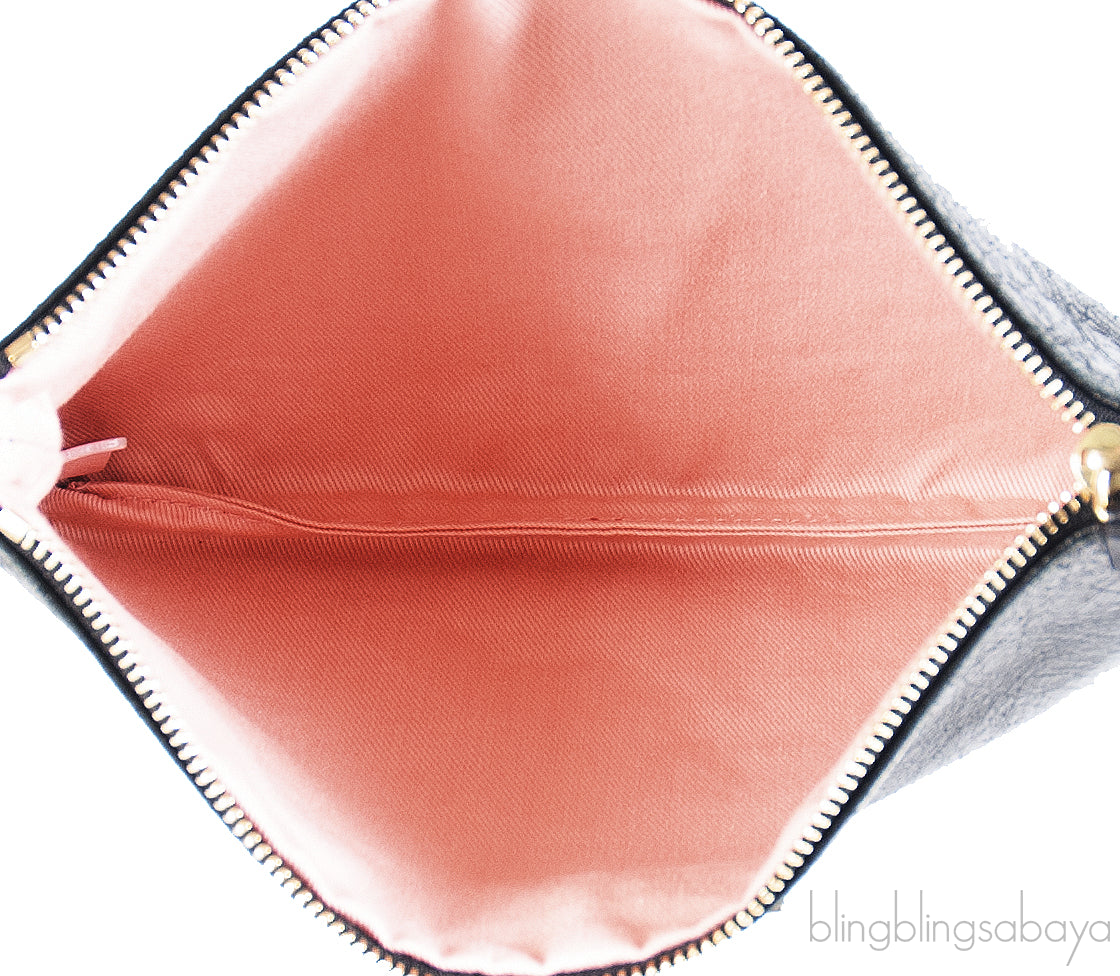 Nina Ricci Black Pleated Trim Clutch