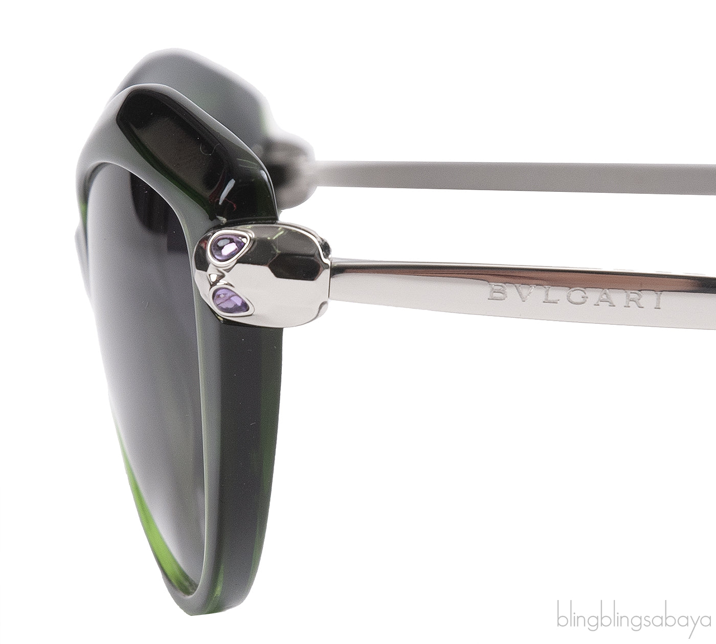 Bvlgari BV8186KB-827-T3 Polarized Green Sunglasses