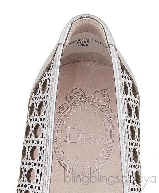 Laser Cut Cannage Girls Flat