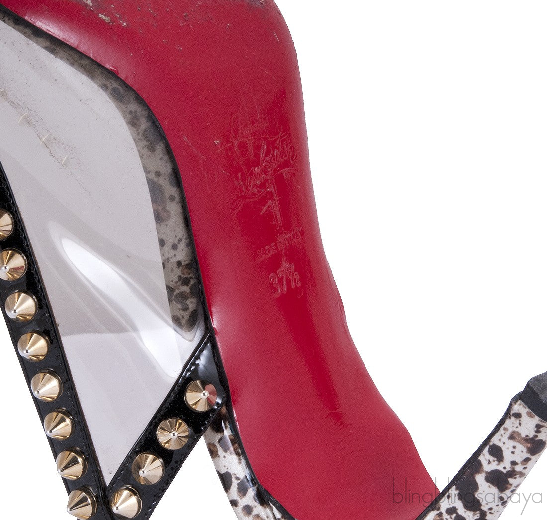Manovra Studded Pvc Slingback Pumps