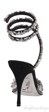 Pointed Toe PVC Swirl Sandals