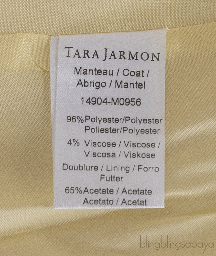 Yellow Lurex Belted Coat