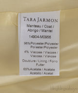 Yellow Lurex Belted Coat