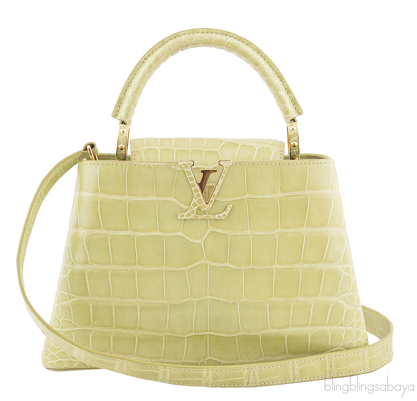 Capucine Crocodile Vert  d\'eau BB