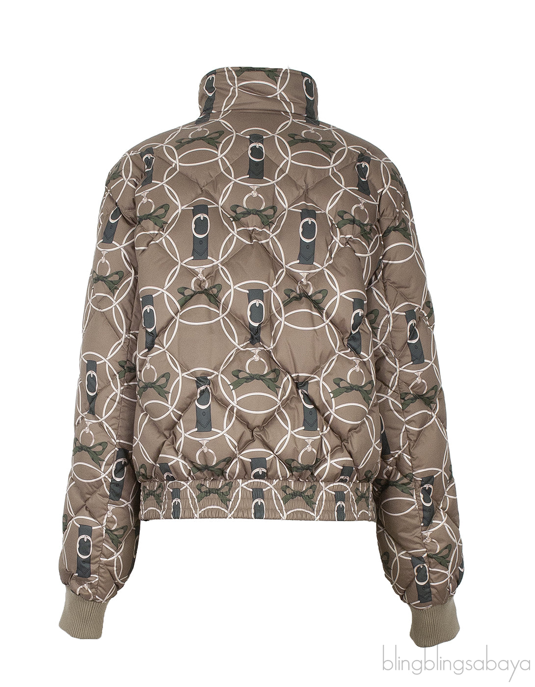 Vert Gobi Doudoune Courter Reversible Jacket