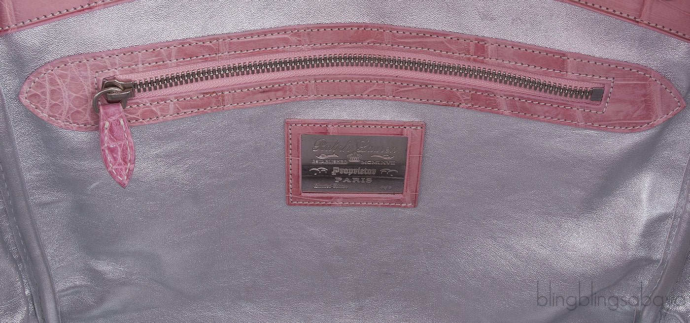 Ricky Light Pink Alligator Bag