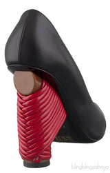 Black Pointed Toe Braided Heels