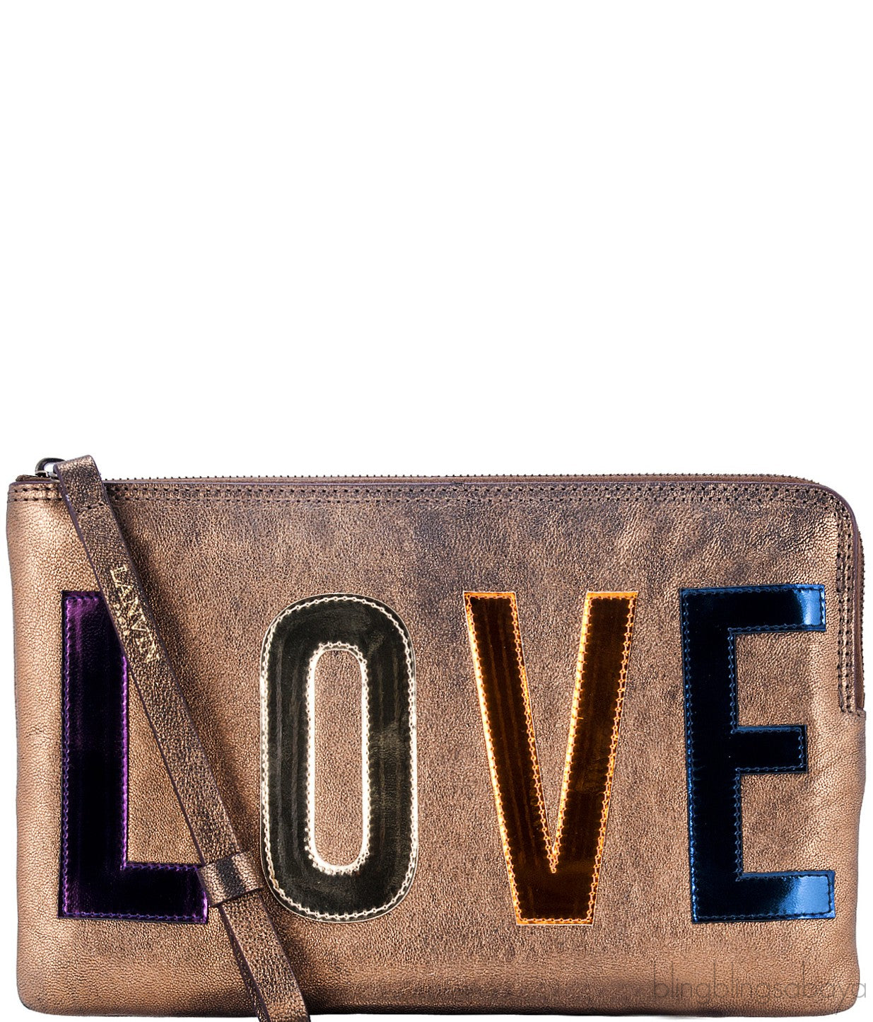 Zip \"LOVE\" Clutch