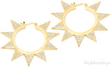 Spike Cubic Zirconia Earrings