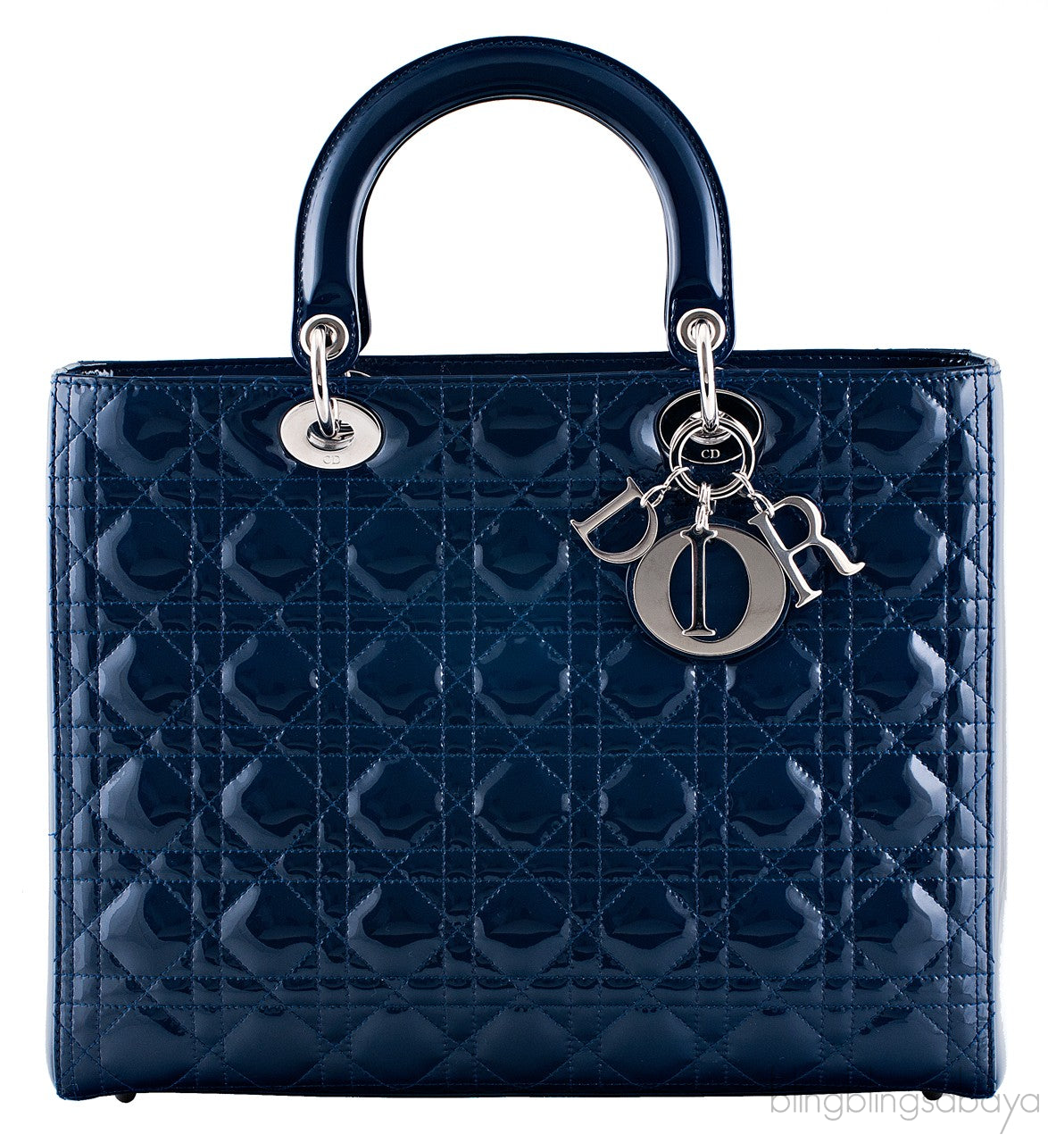 Large Navy Blue Lady Dior
