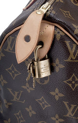 Speedy 30 Monogram Brown Canvas
