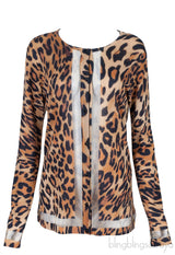 Leopard Print Knit Cardigan