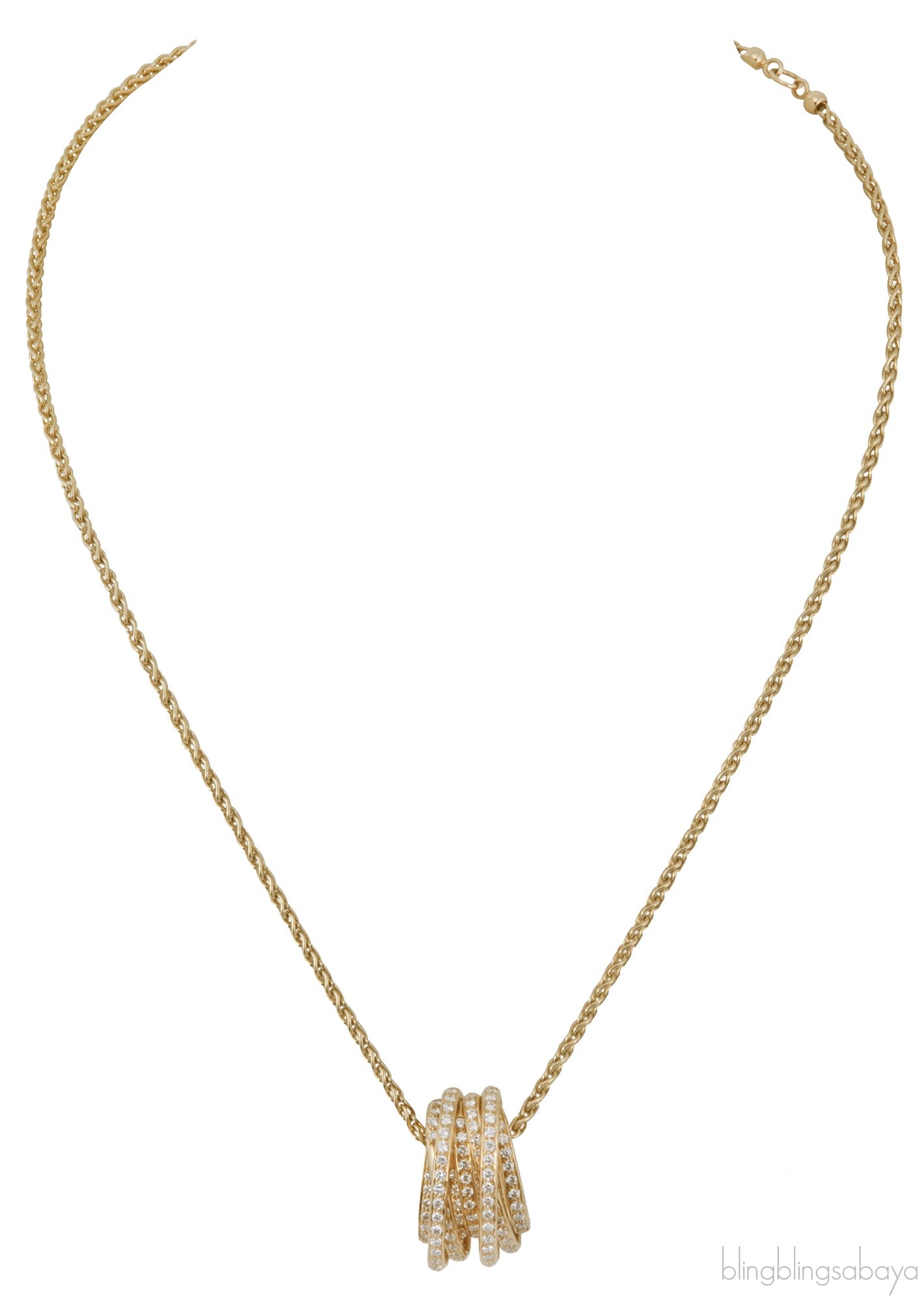 Allegra Diamond YG Necklace