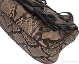 Fendi Brown Natural Python Flap Bag