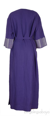 Leona Purple Linen Dress