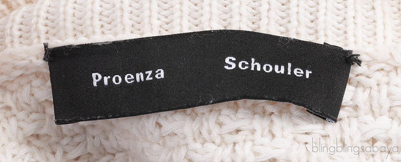 Off-White Knitted Fringed Trim Sweater