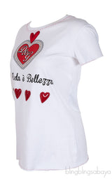 La Moda White T-shirt