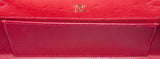 Kelly Pochette Rouge Vif Ostrich