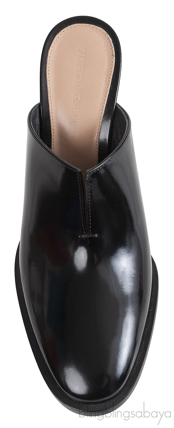 Bottega Veneta Leather Cha-Cha Heeled 100 Mules
