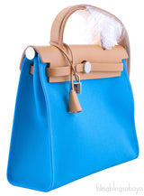 Herbag Zip MM Blue Azteque with Mint