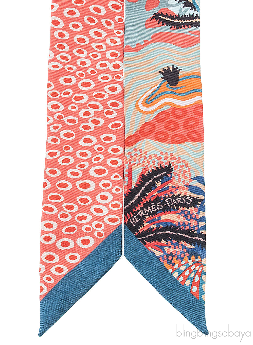 Under the Waves Printed Twilly