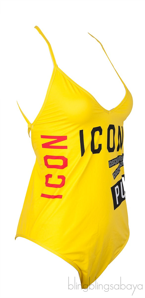 Yellow One Piece Swimsuit
