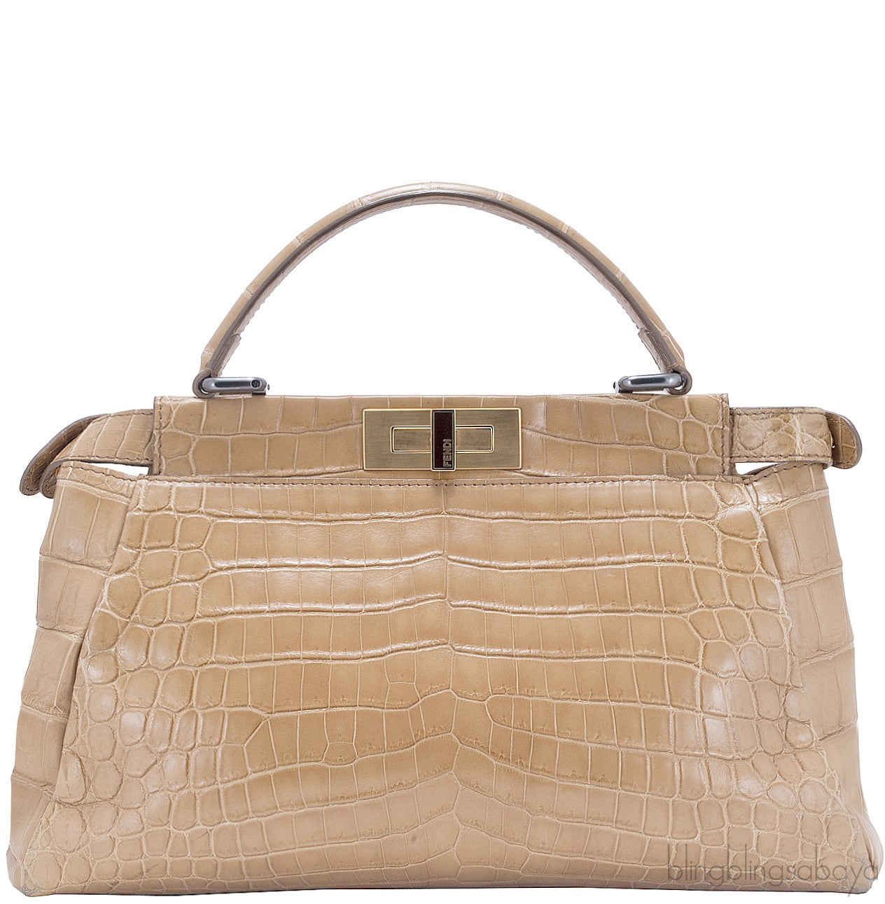 Peek-a-boo Small Crocodile Satchel