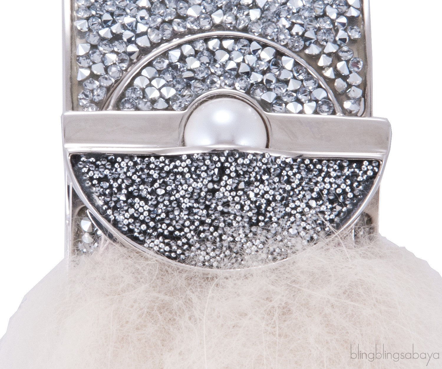 Fox Fur Crystal Cuff Bracelet