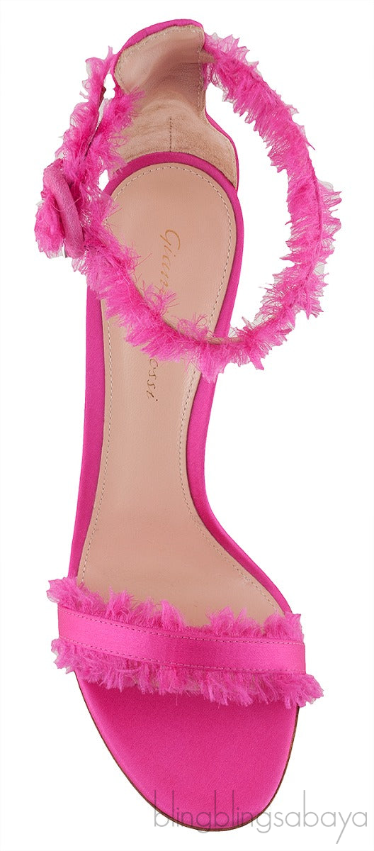 Portifino Fuchsia Fringed Sandals
