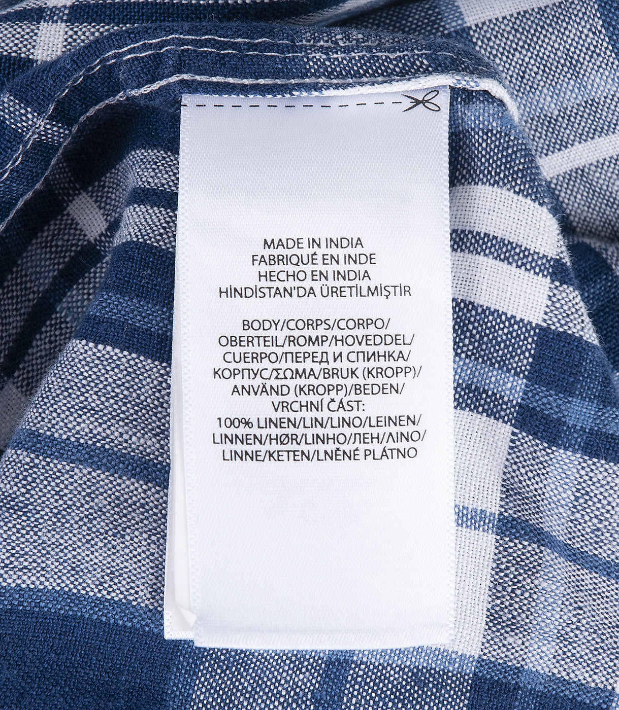Blue Check Print Shirt Dress