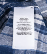 Blue Check Print Shirt Dress