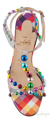 Multicolor Bead PVC Heels